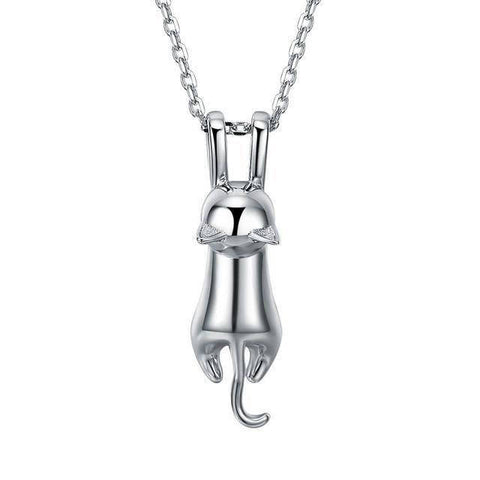 Les Pendentifs Chat En Argent Adorables Elegants Chat Chou