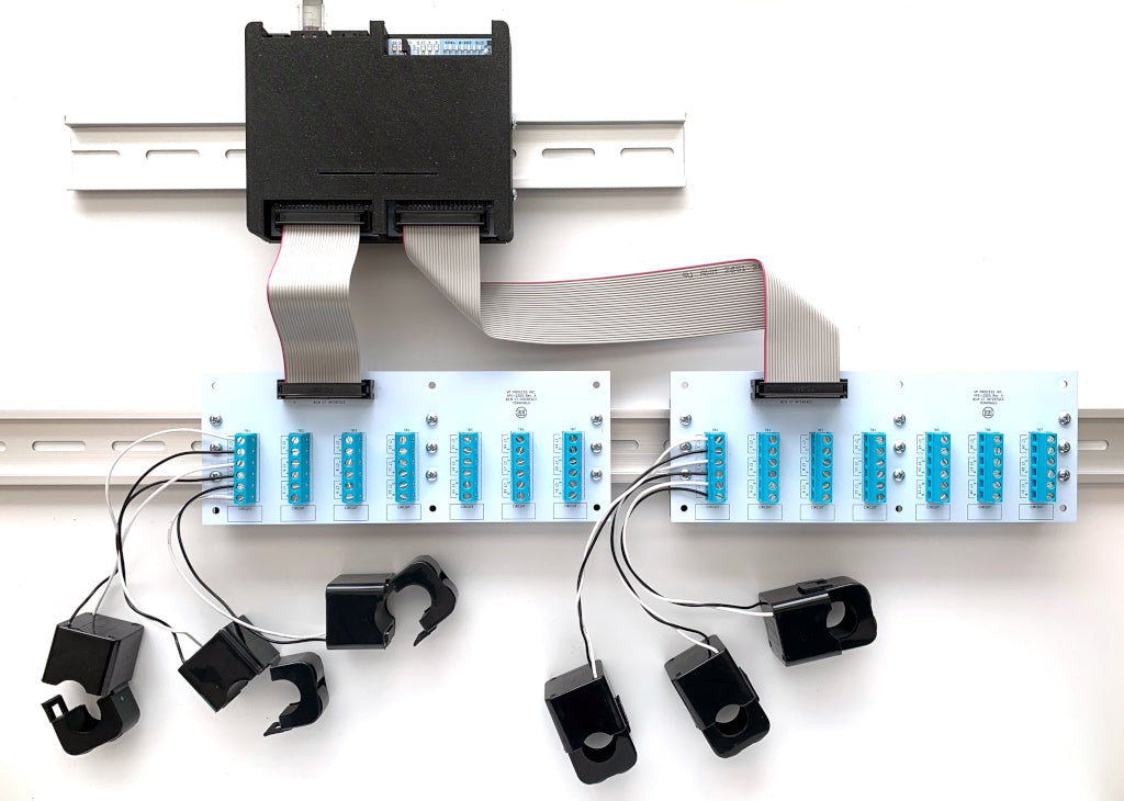 Branch Current Monitor using Split Core Current Transformers and the VOE-1911 BCM I/O Module.