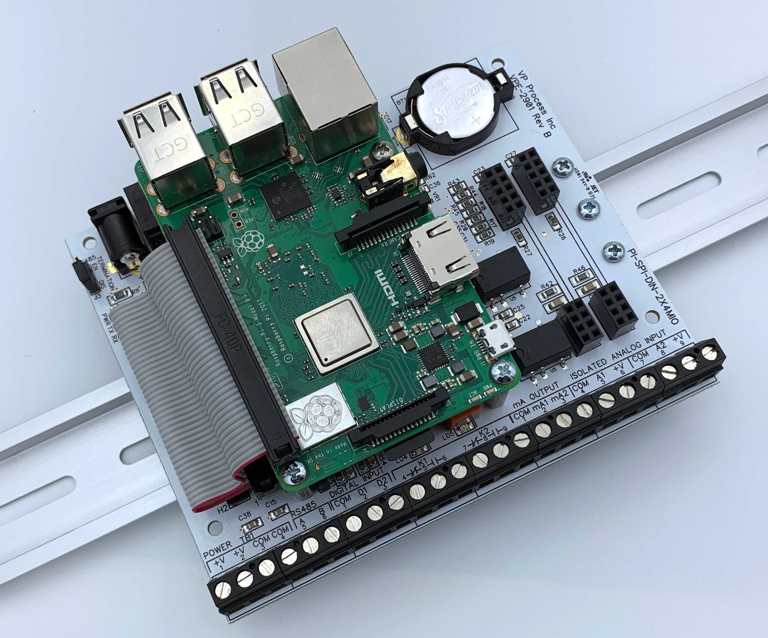 PI-SPI-DIN-2x4MIO Multi I/O Interface