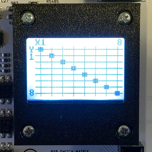 Relay Matrix VPE-5020-8x8 User Interface Display