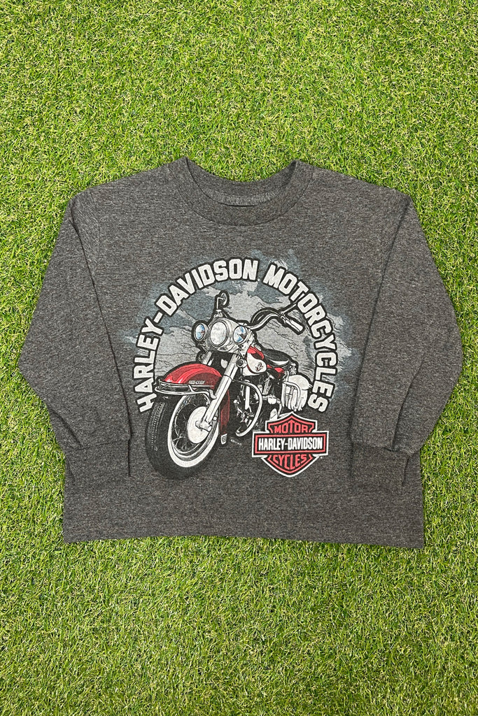 Y2K Harley Davidson Kids Long Sleeve Tee, 5T
