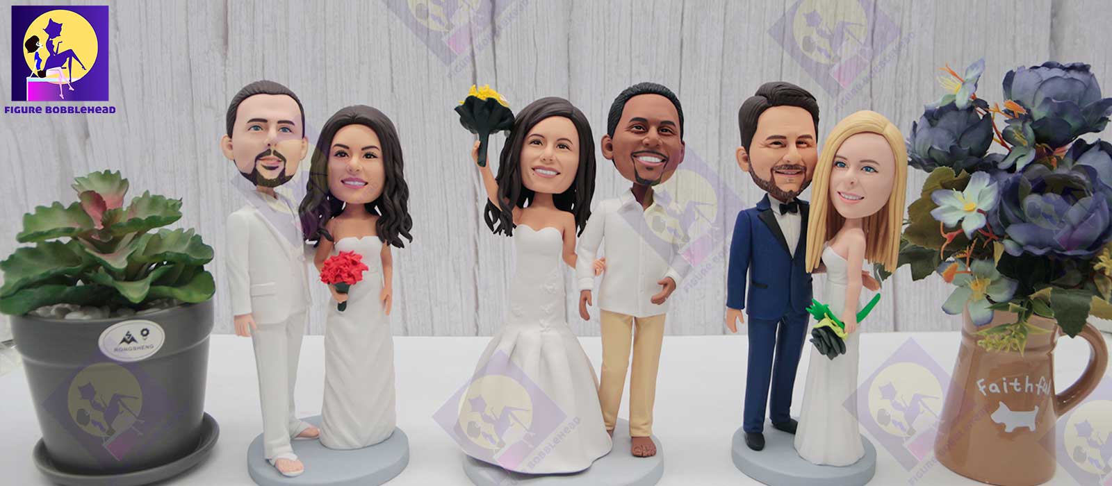 custom wedding bobblehead