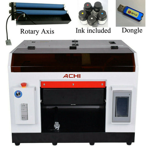ACHI A3 UV Printer &1390 Printed Head & Rotary Holder Cylindrical 3D E –  ACHIUVPRINTER