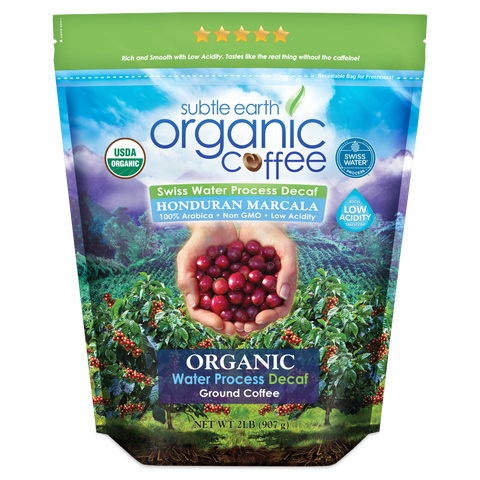 Subtle Earth Organic Water Process Decaf 2 lb Bag