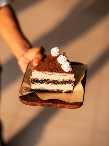 tiramisu presented on plate