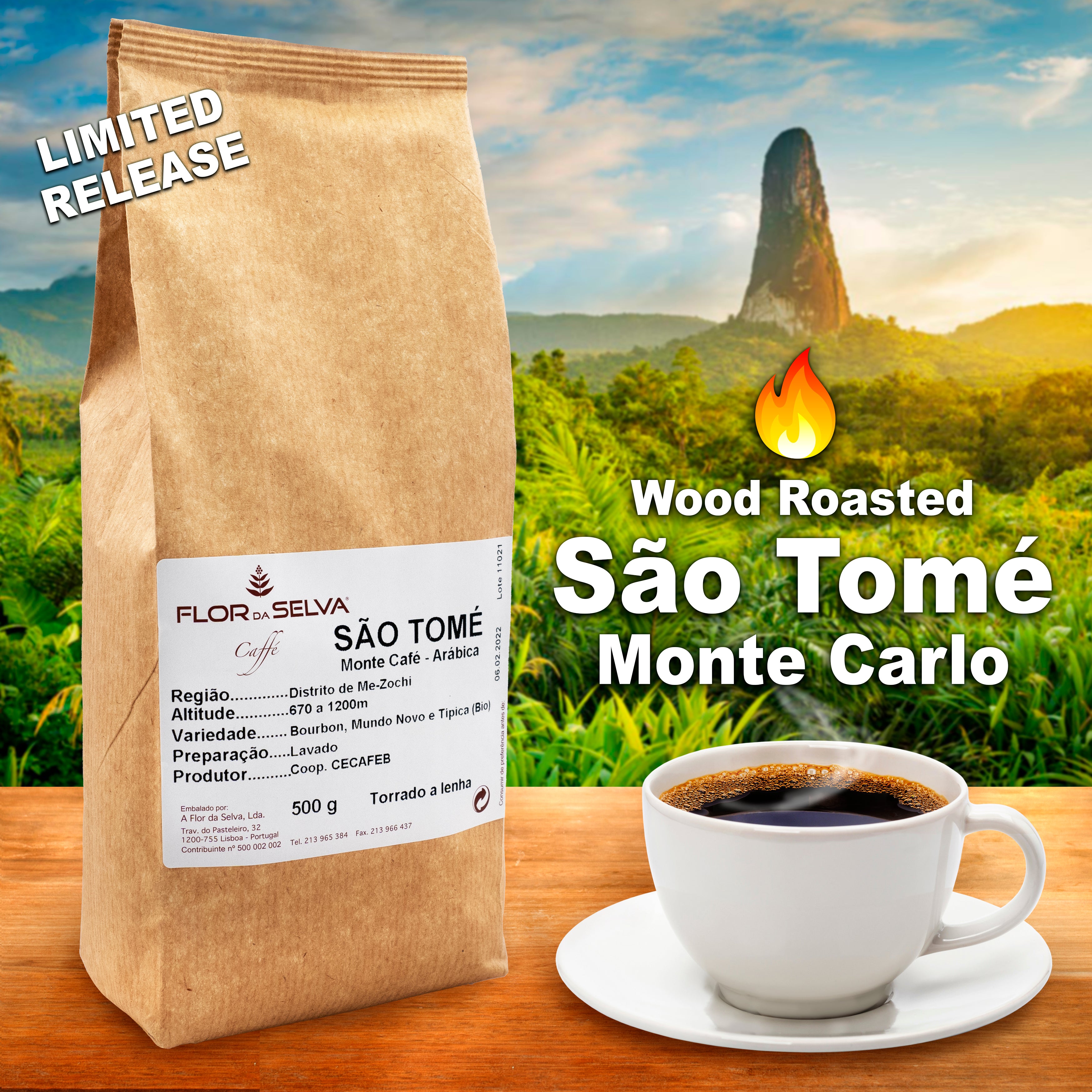 Wood Fire Roasted Sao Tomé Coffee