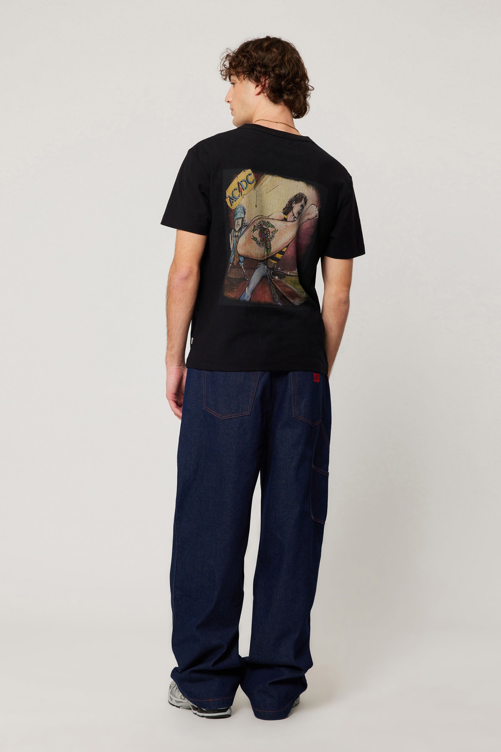 Rolla's Acdc Lightning Logo Tee In Acdc Lightning Logo Tee