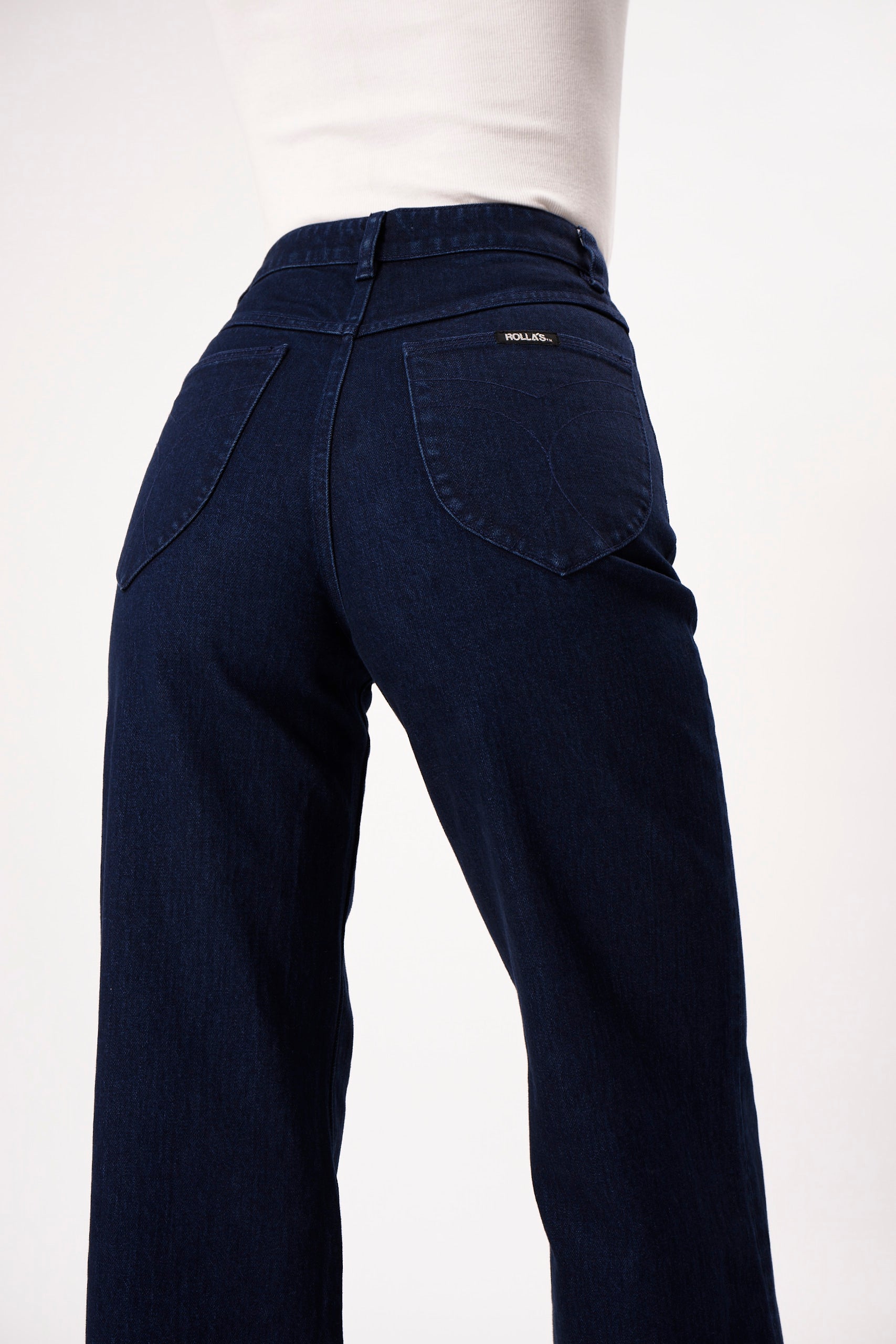 Rolla's - Sailor Jean Long Janet Recycled in Mid Vintage Blue