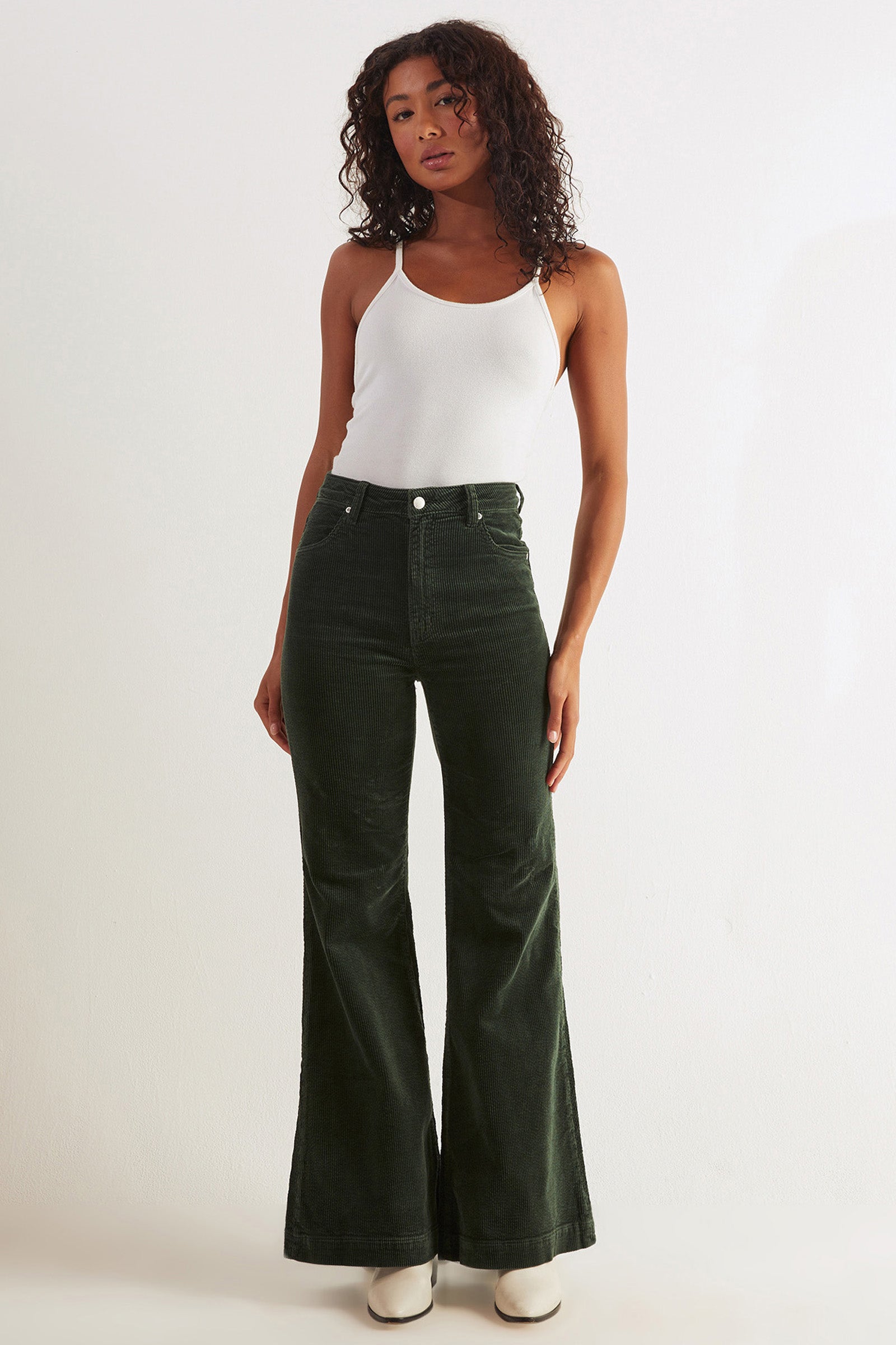 Vintage Cord Flare Pants  Flare pants, Black pants outfit, Corduroy pants  outfit