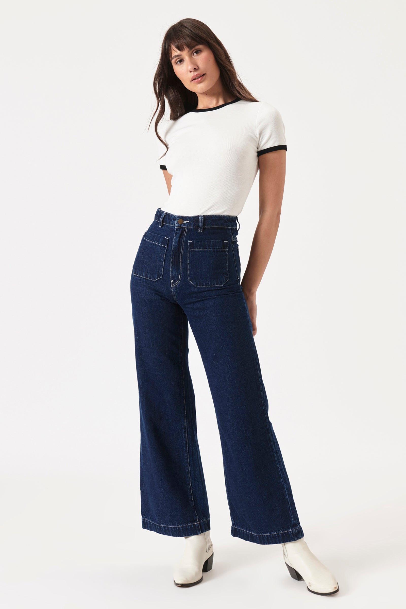 Buy Women's Sailor Wide Jeans Online