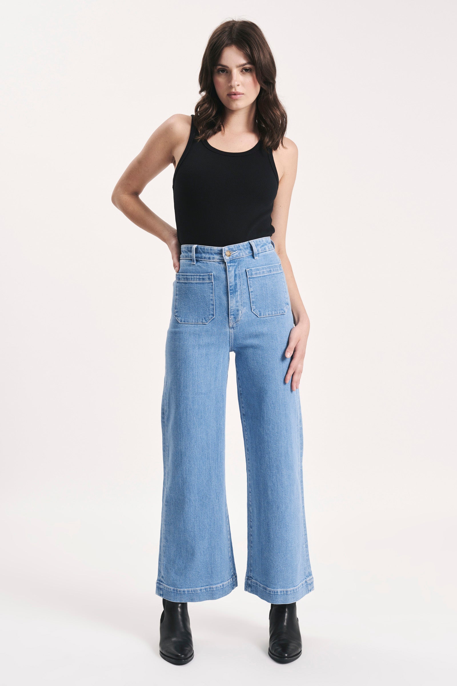 Rolla's Sailor High-Rise Wide-Leg Jeans