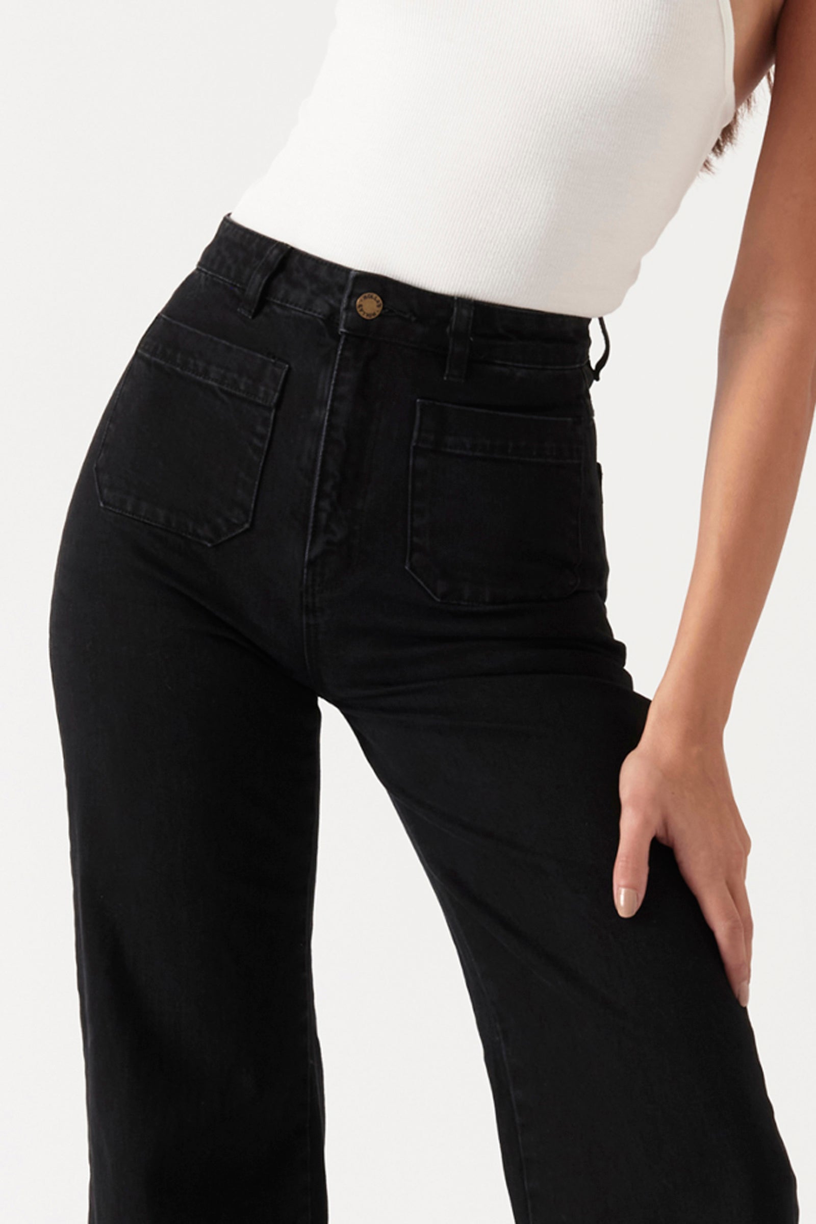 Sailor Jean - Comfort Jet Black – The Wild Heart