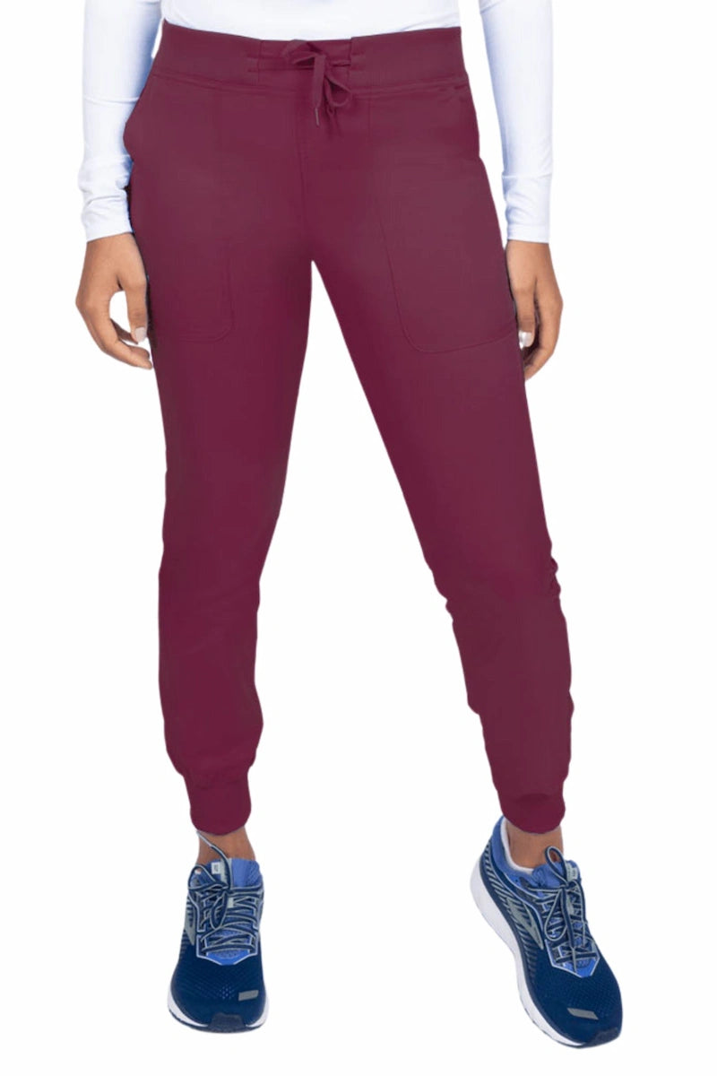 Epic by MedWorks Women's Yoga Jogger Scrub Pant | Wine