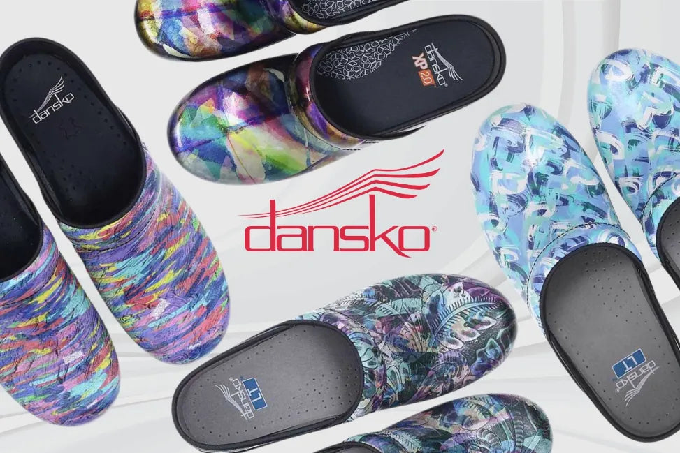 Dansko nursing shoes and clogs collection at Scrub Pro Uniforms. Free 2-day shipping on orders $99+