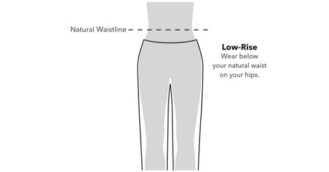 Scrub pants waist fit guide for low-rise scrub pants at Scrub Pro Uniforms.