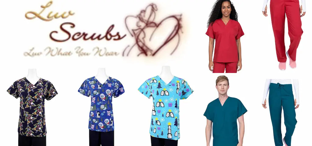 A collection of available products in the Luv Scrubs Classic collection at Scrub Pro Uniforms.