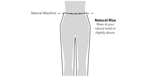 Scrub pants waist fit guide for natural rise scrub pants at Scrub Pro Uniforms.