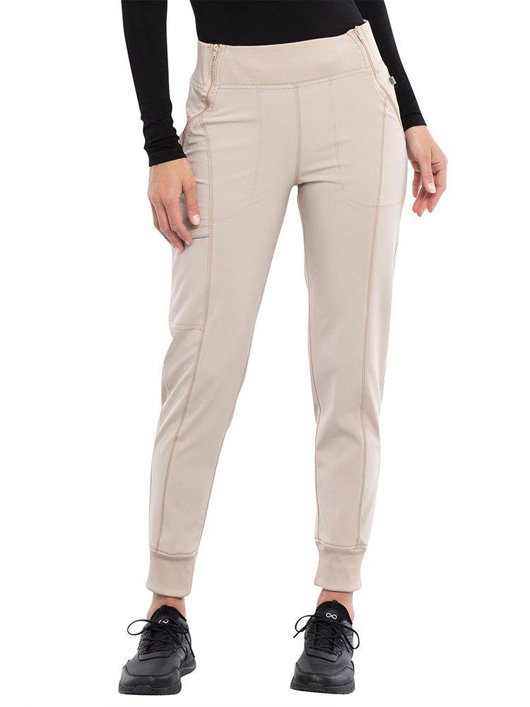 Cherokee Infinity Women's Mid Rise Tapered Jogger | Khaki – Scrub Pro  Uniforms