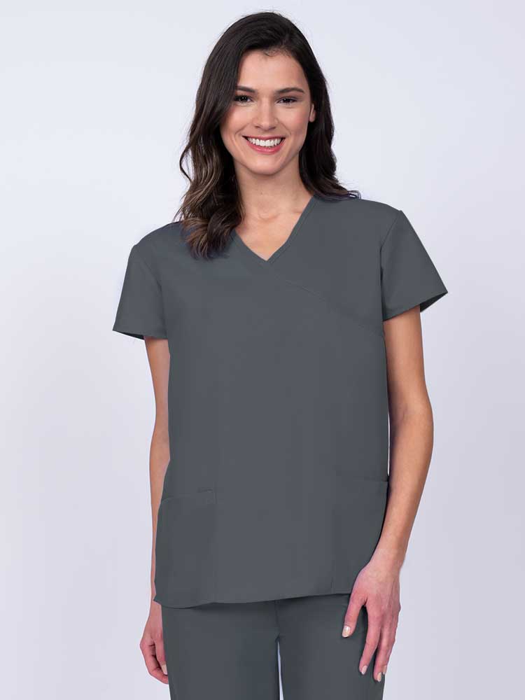 Mock Wrap Top | Luv Scrubs by MedWorks | Scrub Pro Uniforms