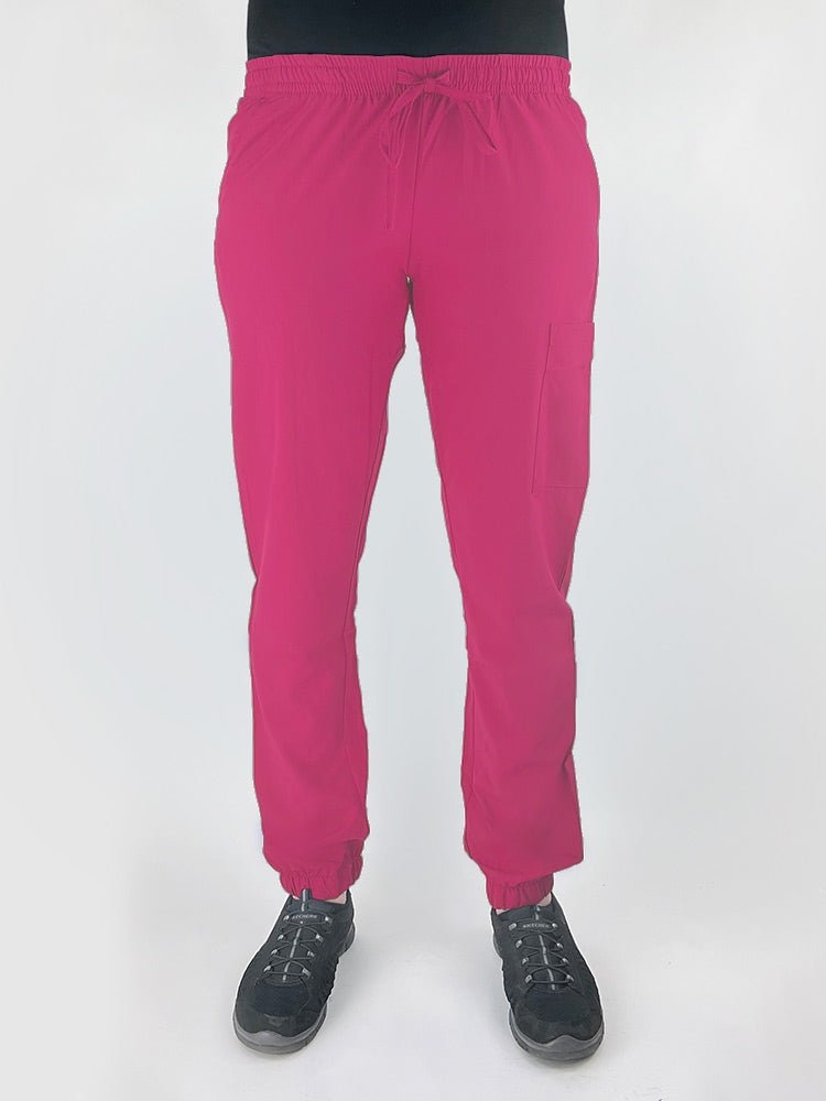 Women's Scrub Joggers, Hot Pink