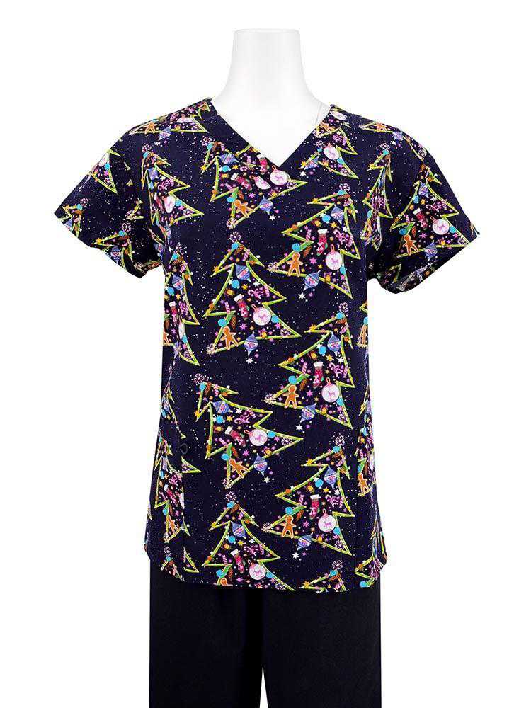 Luv Scrubs by MedWorks Women's V-neck Scrub Top