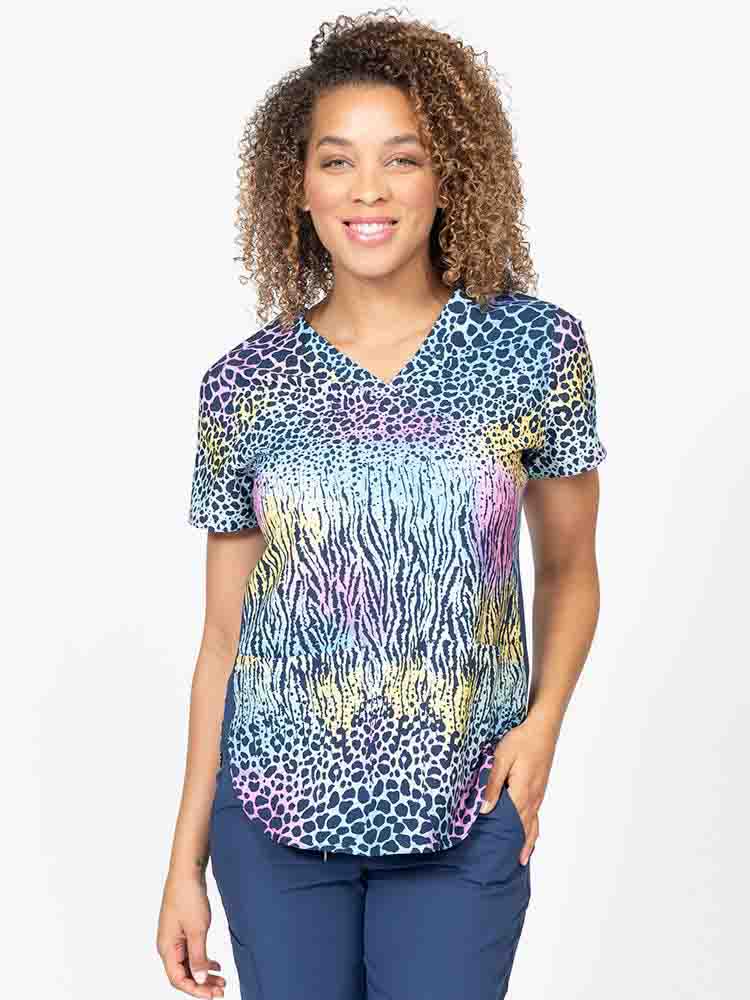 Meraki Sport Women's Print Scrub Top