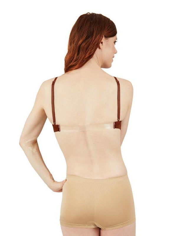 Clear Back Bra / Seamless Nude – Upstage Dancewear & Costume Factory