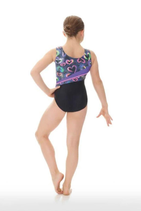 Mondor Print/Solid Long-Sleeve Gymnastics Leotard Child 27859