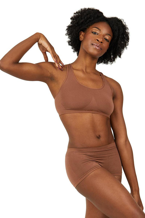 Capezio Seamless Clear Back Strap Bra