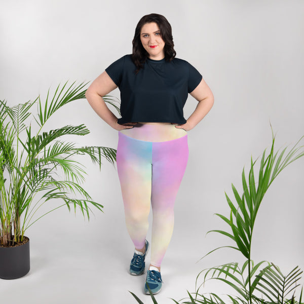 Vivi Plus Size Leggings Black Concrete – LubovDance