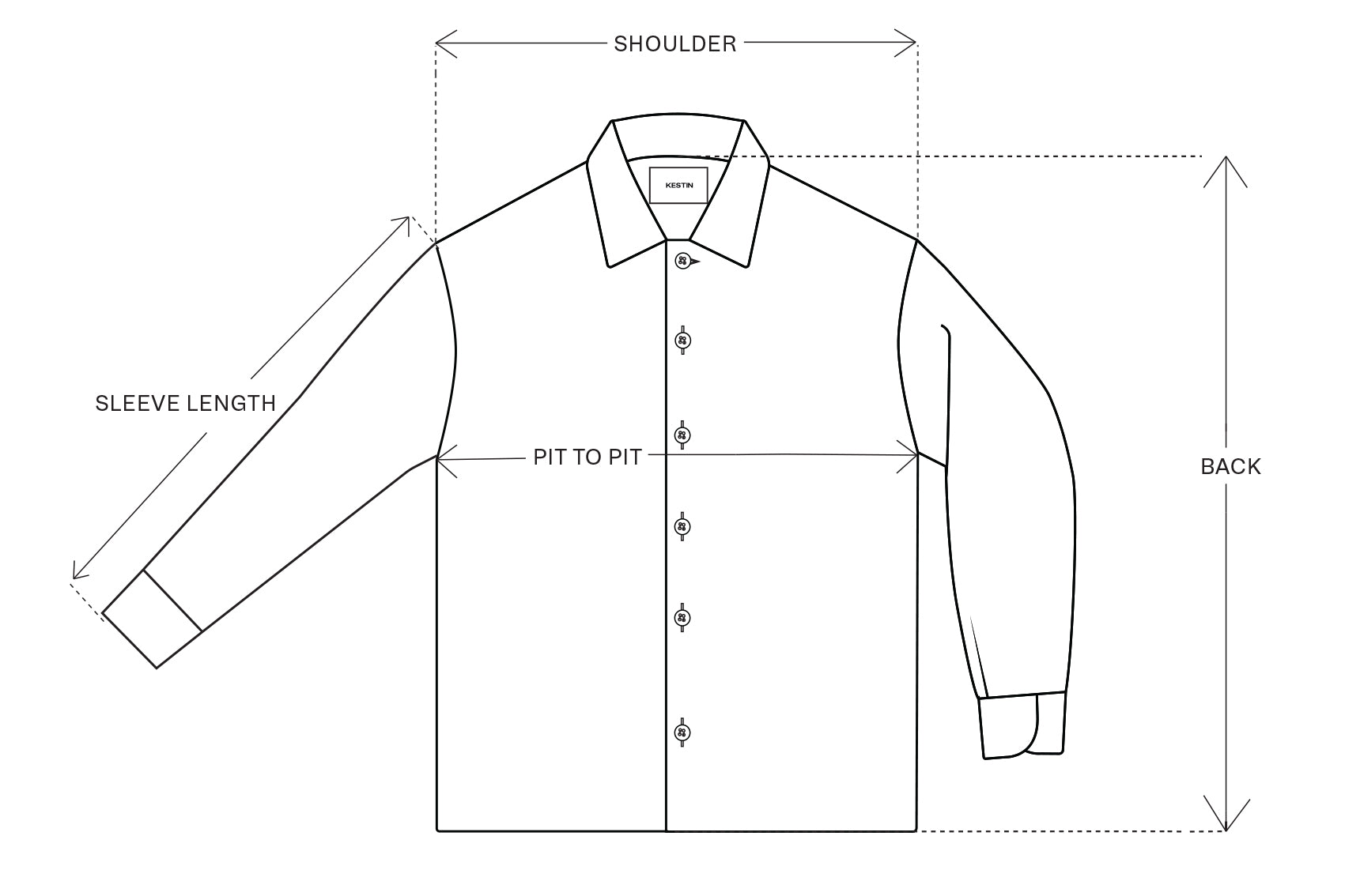Kestin - Shirt Size Guide