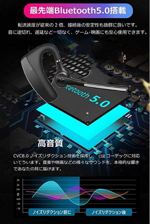 2019最新進化版 Bluetooth 5 0 Csr Bluetooth ヘッドセット 5 0 Race