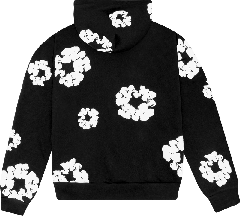 The Cotton Wreath Sweatshirt Black - Denim Tears
