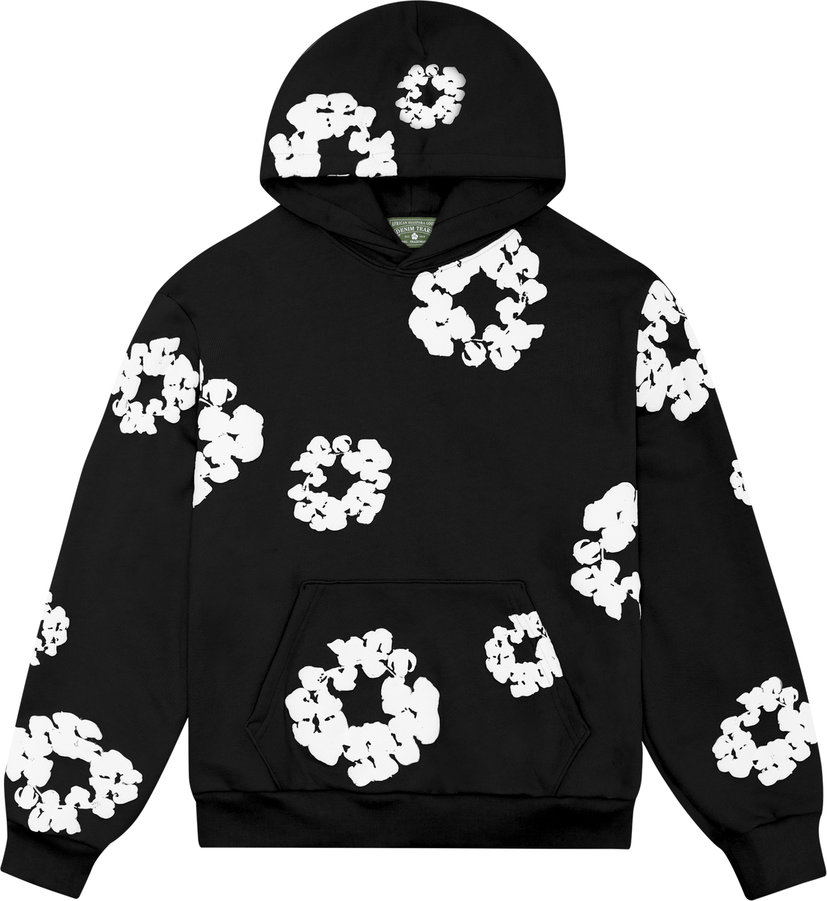 The Cotton Wreath Sweatshirt Black - Denim Tears