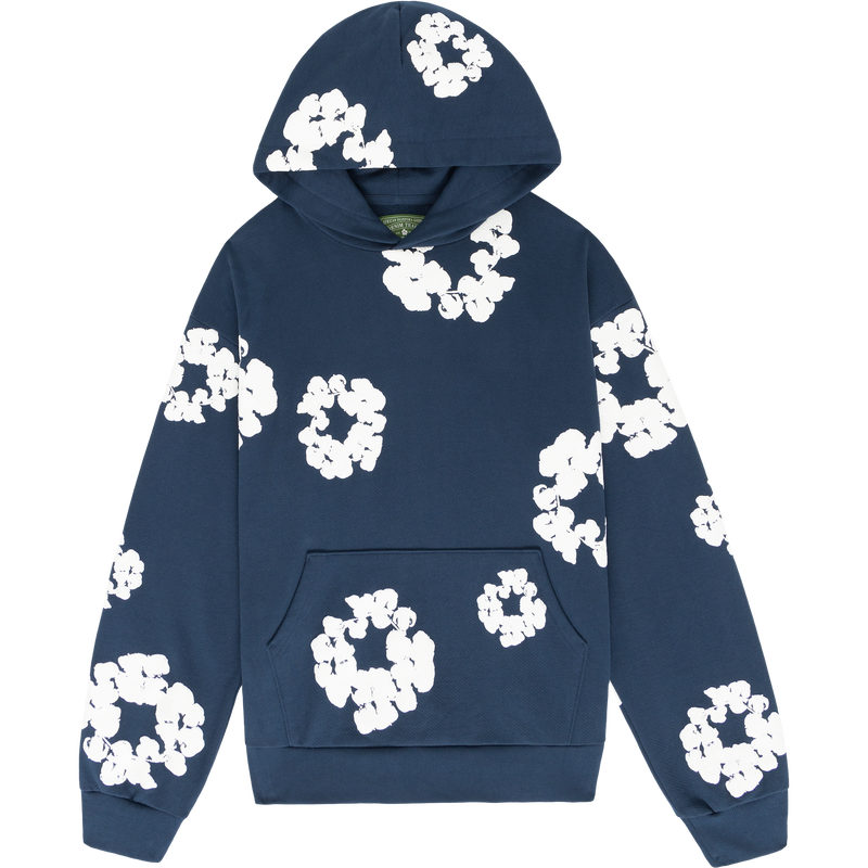 The Cotton Wreath Sweatshirt Navy - Denim Tears