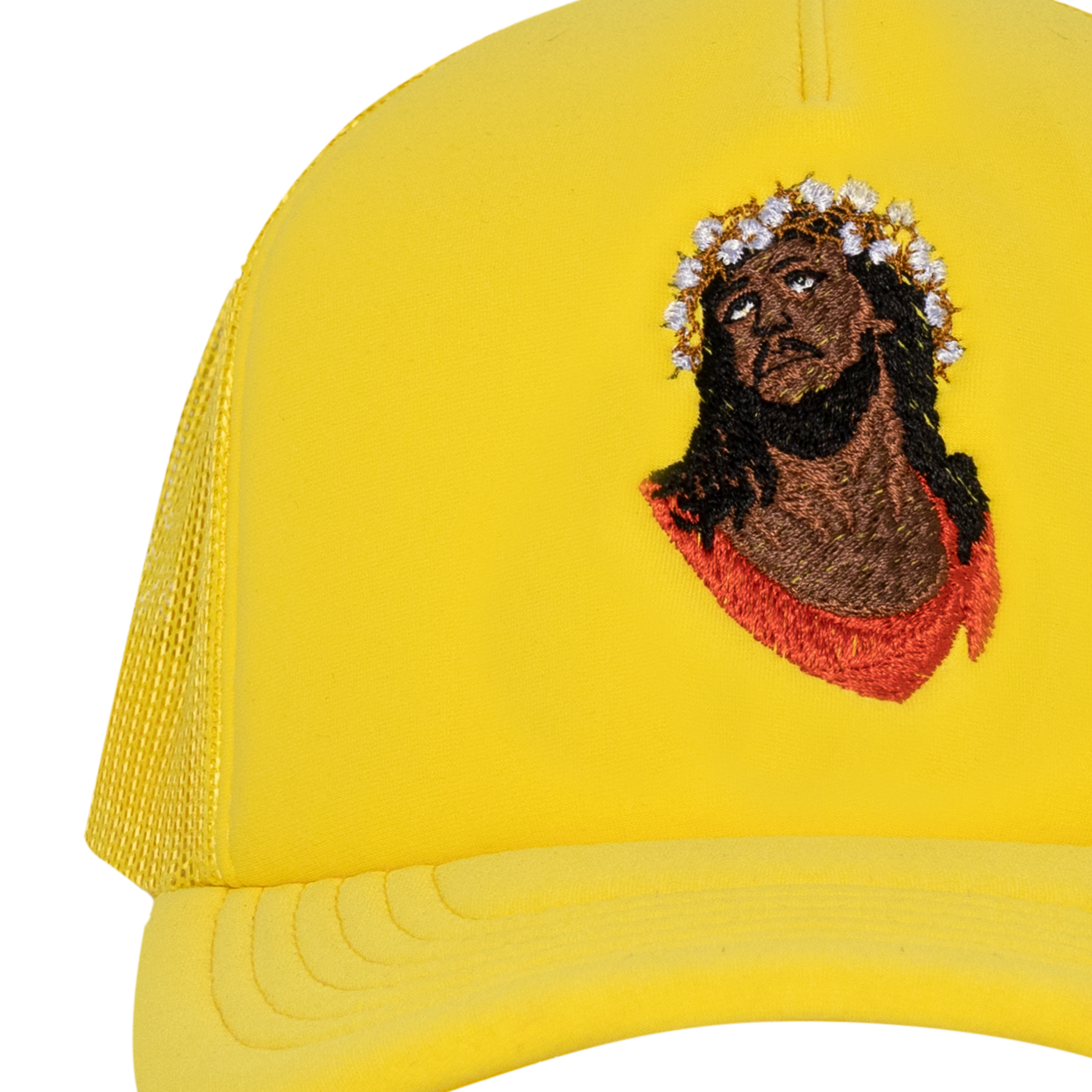 Crown Made of Cotton Yellow Trucker Hat