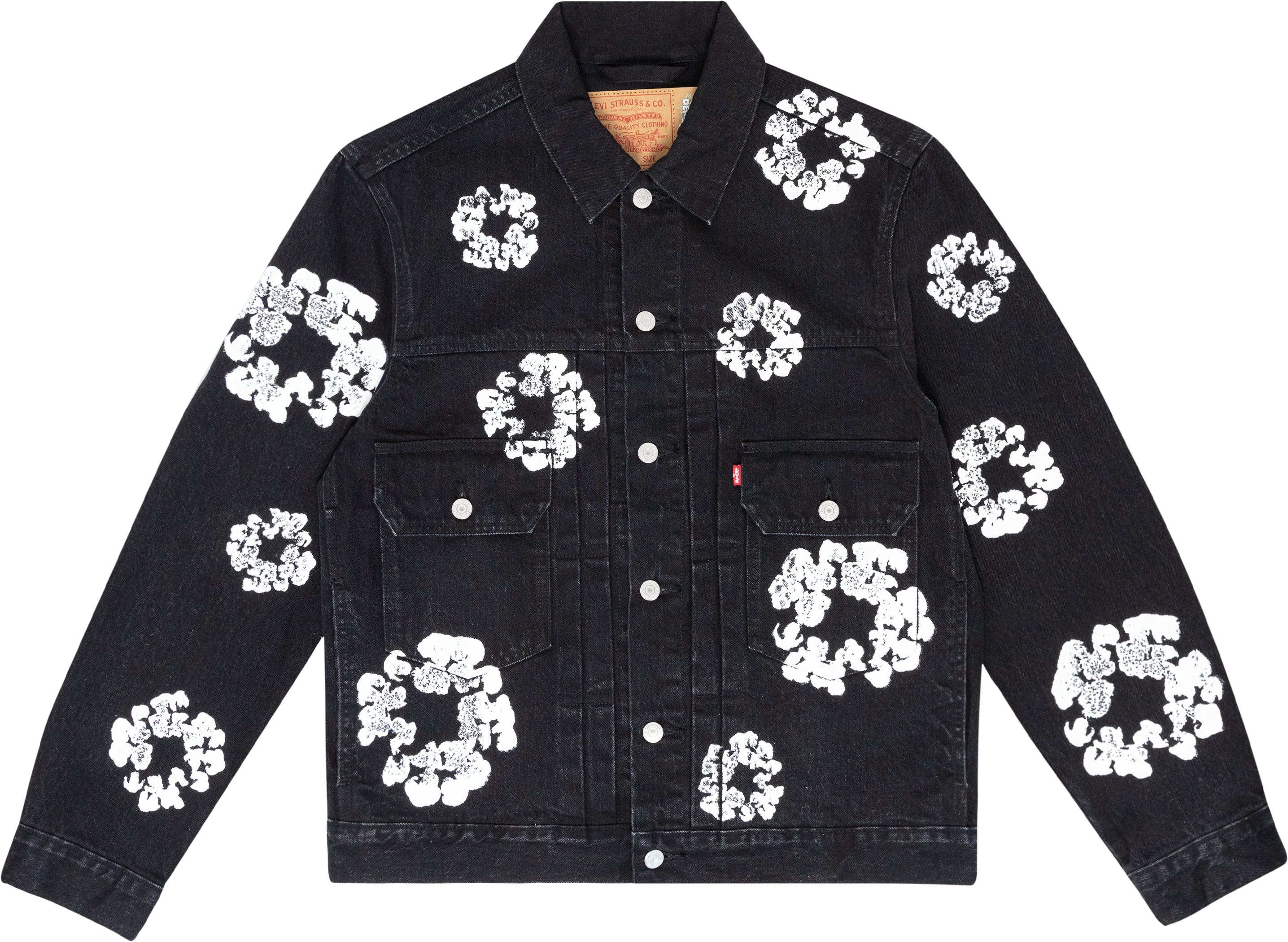 TYPE - 2 ALL OVER WREATH BLACK - Denim Tears