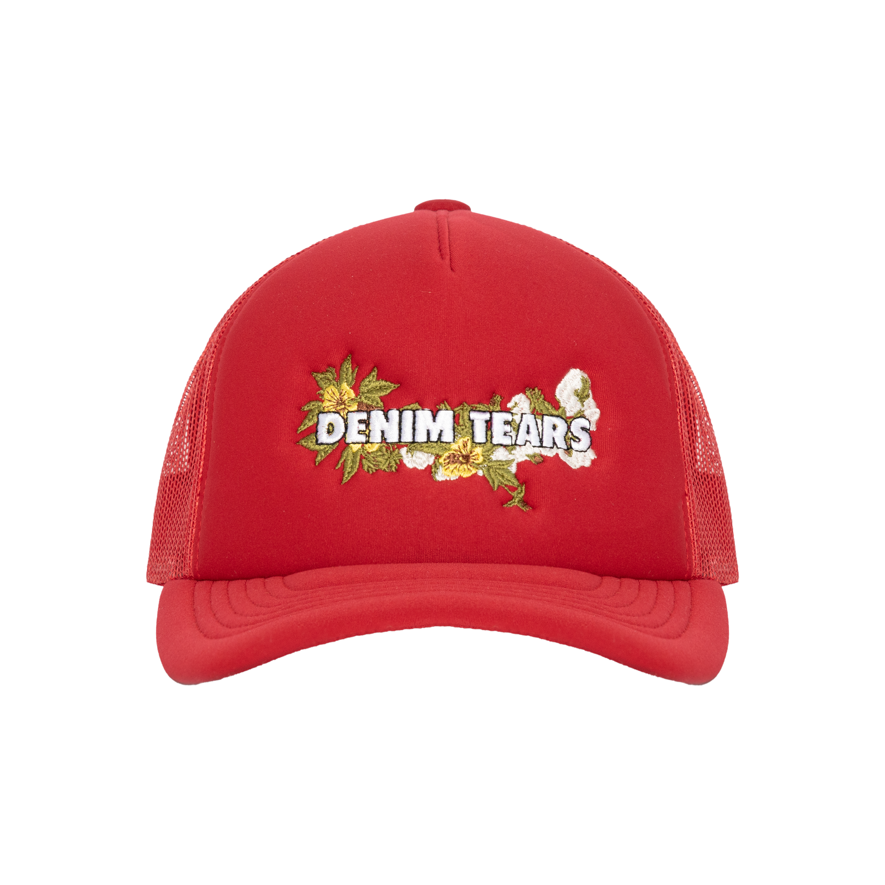 Denim Tears Red Trucker Hat