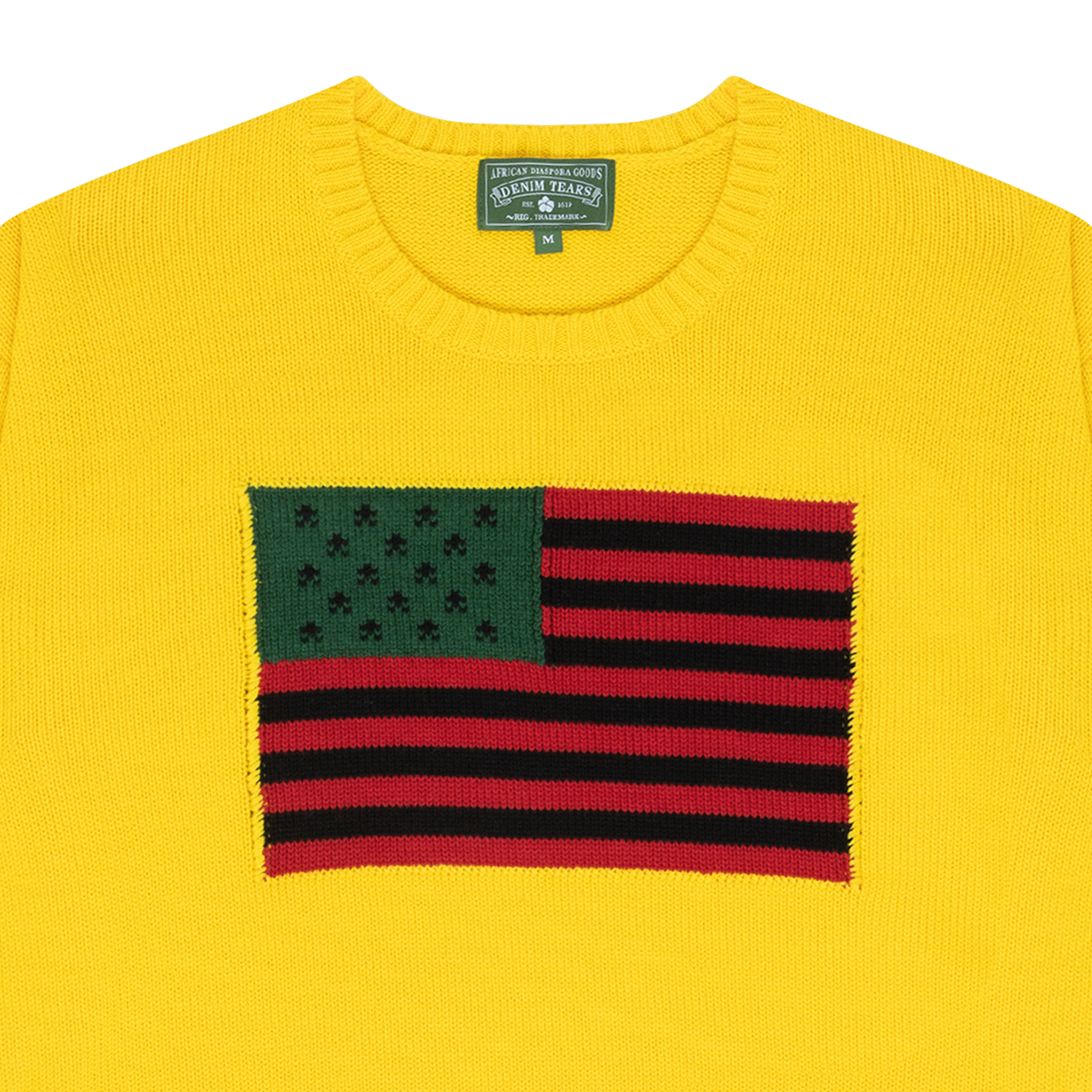 1619 Pan African Flag Sweater Yellow
