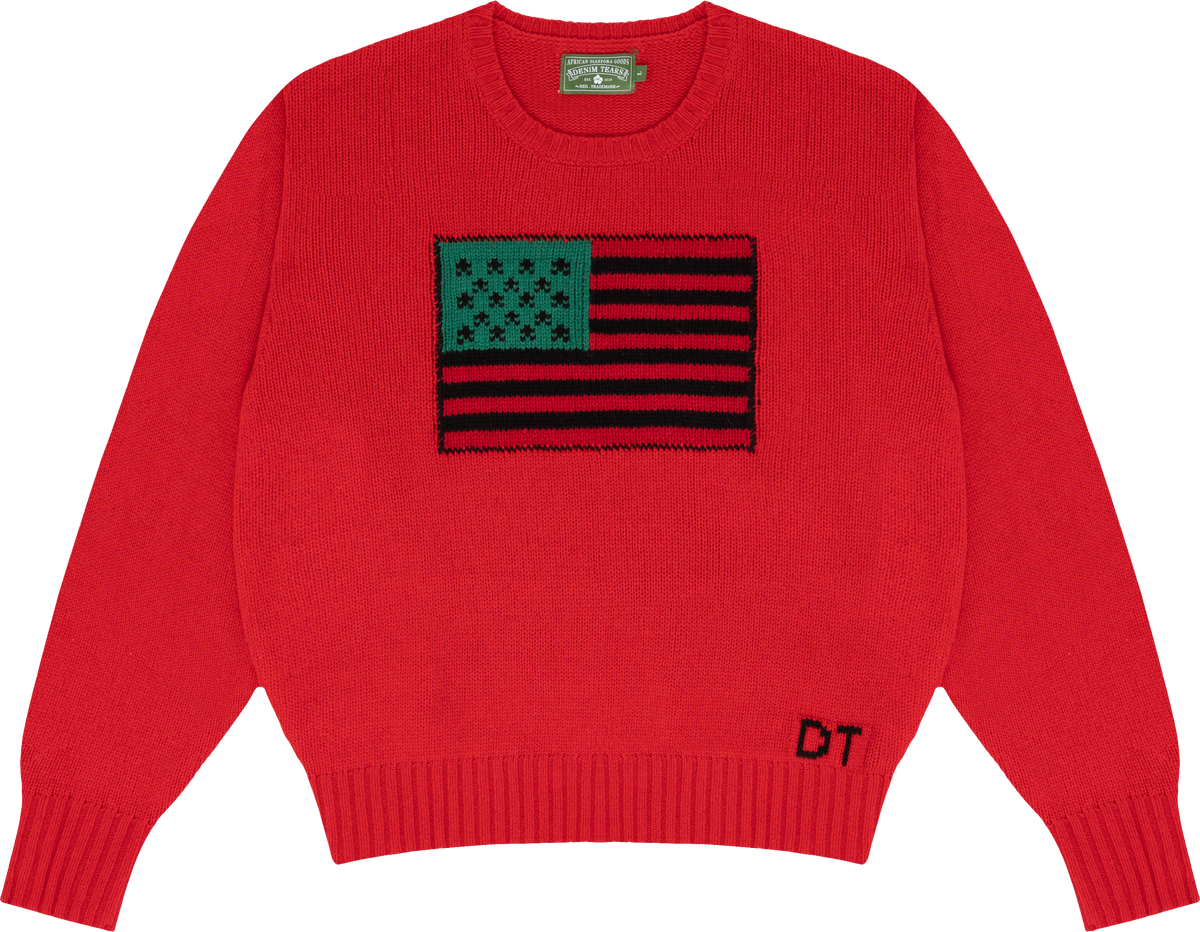 'Tyson Beckford Sweater' RED - Denim Tears