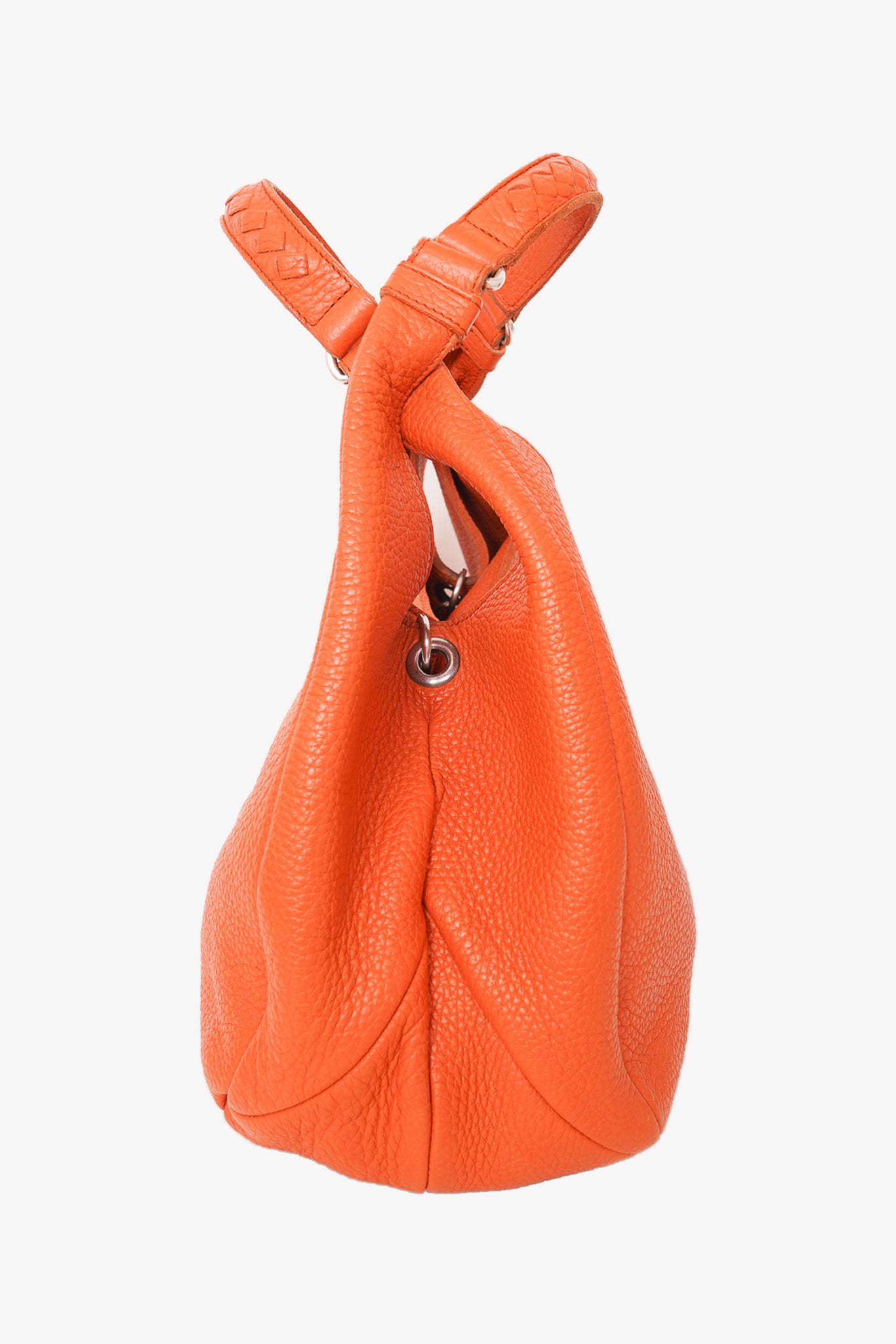 HERMES orange Clemence leather PICOTIN 26 Bucket Bag at 1stDibs