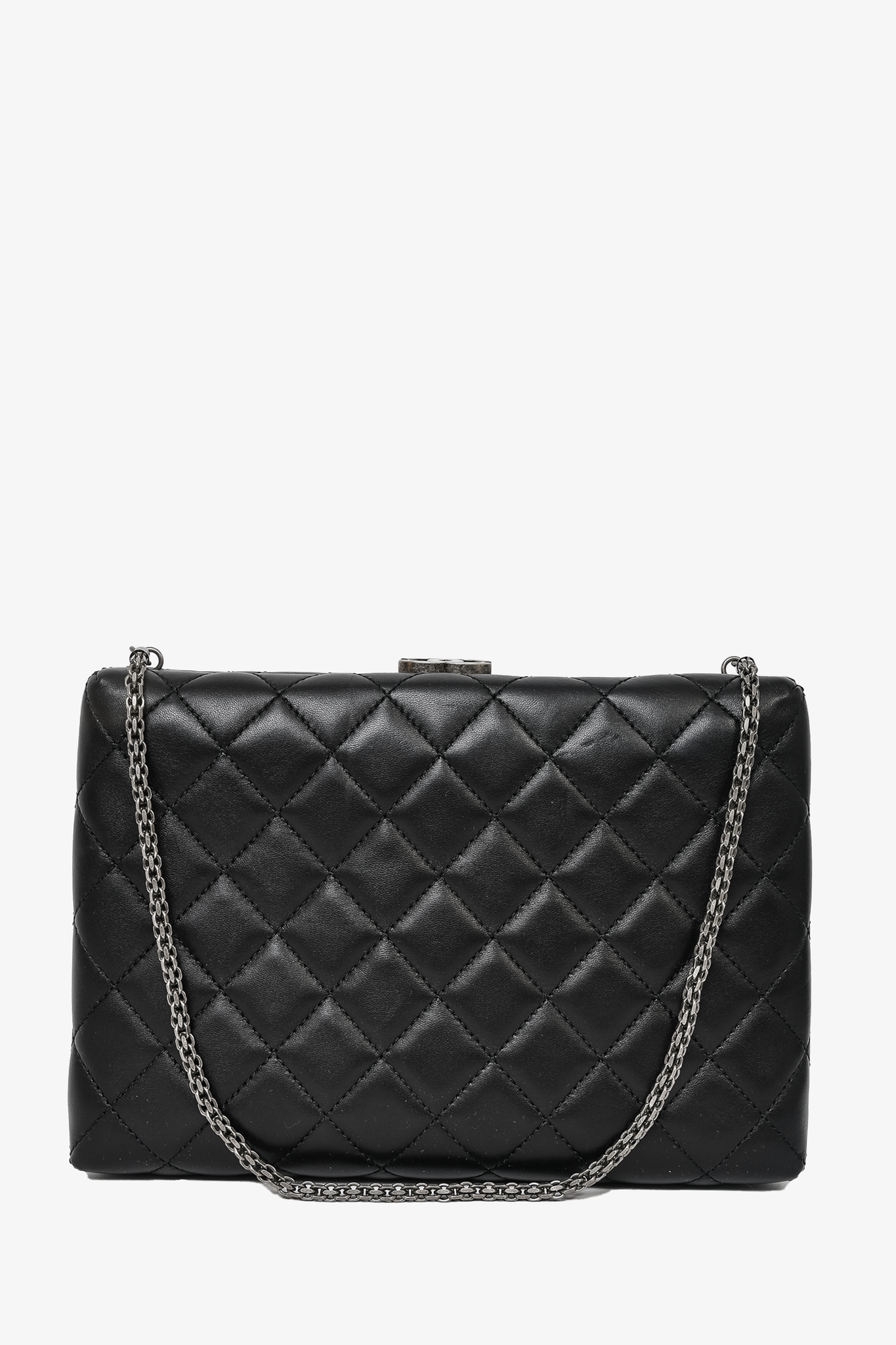 Chanel Vintage Black Lambskin Quilted CC Fringe Bucket Bag – Mine & Yours