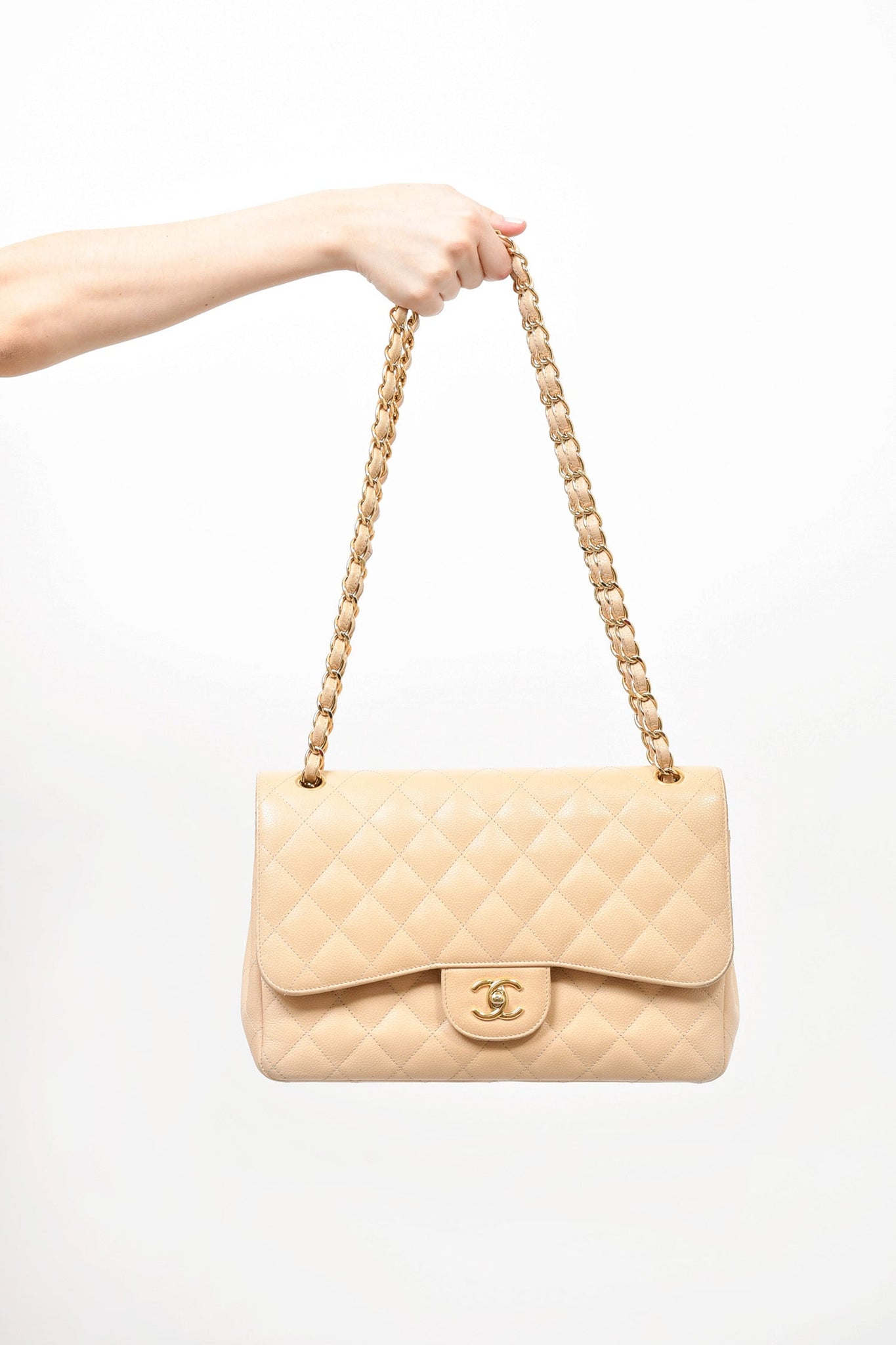 Chanel Square Stitch LAX Lambskin tote, Luxury, Bags & Wallets on Carousell