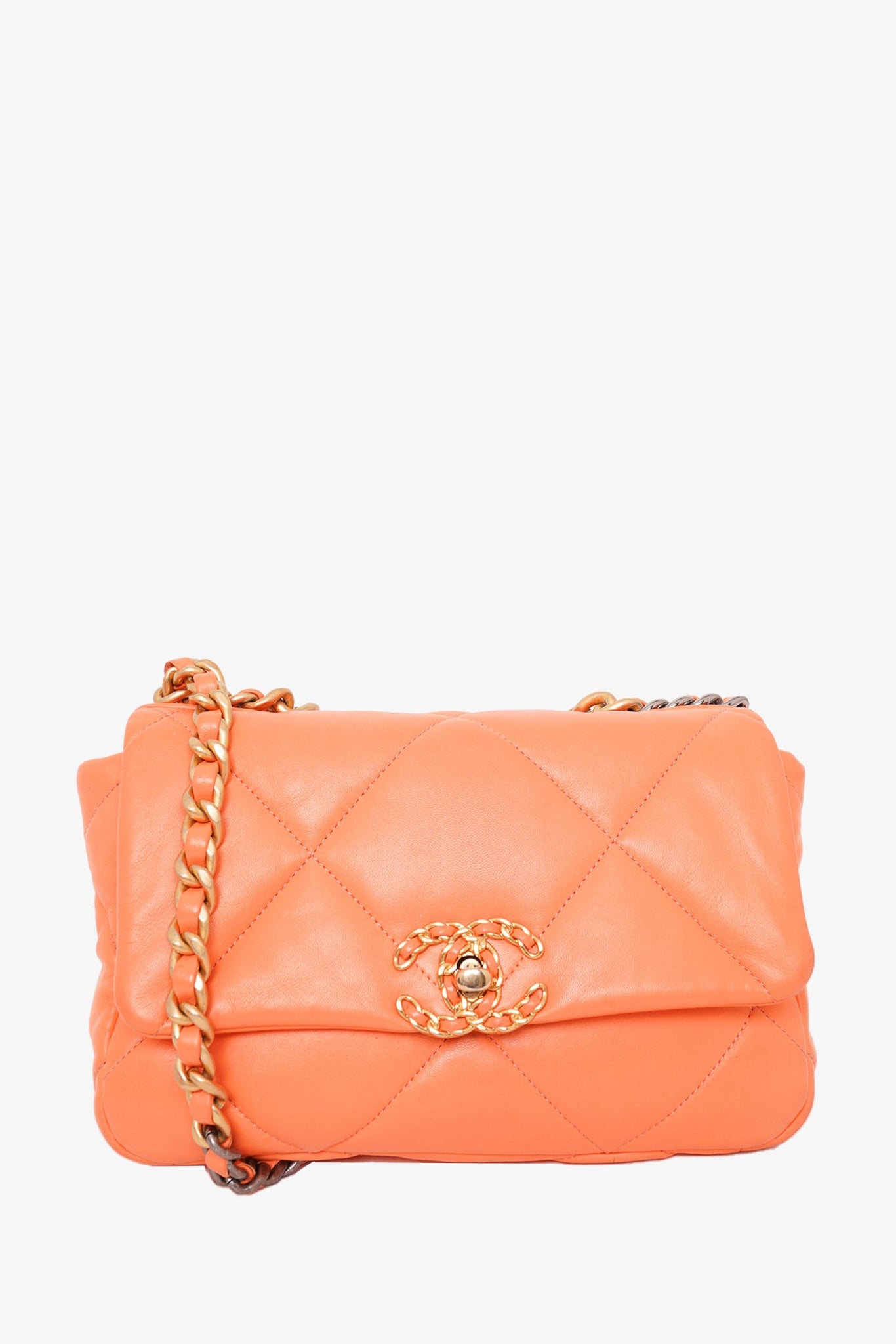 Hermes 2011 Orange Clemence Leather Picotin 18 Bucket Bag With Two Cha –  Mine & Yours