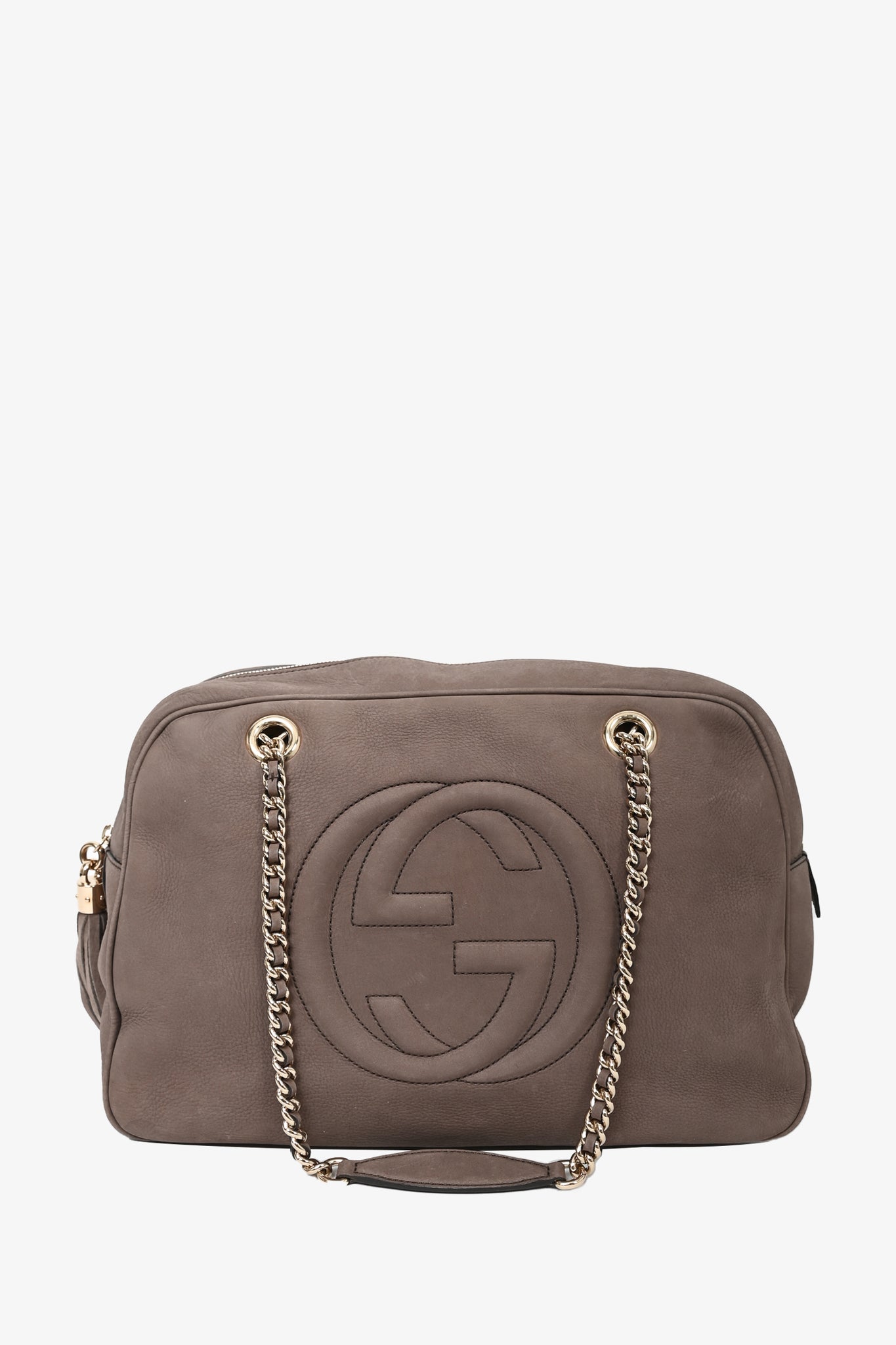 Gucci Brown Nubuck Mini Soho Disco Chain Crossbody Bag Gucci