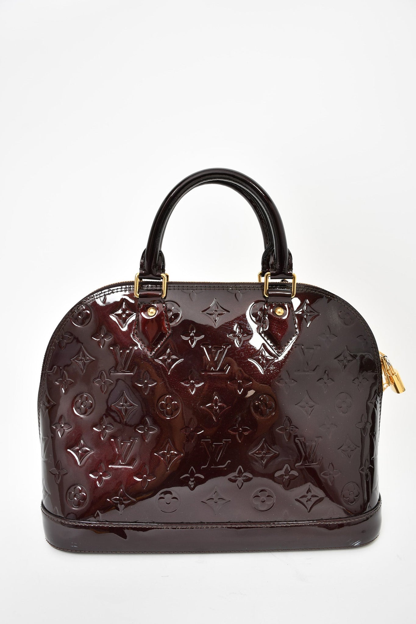 Louis Vuitton Monogram Vernis Magenta Alma PM bag + matching strap –  Bagaholic