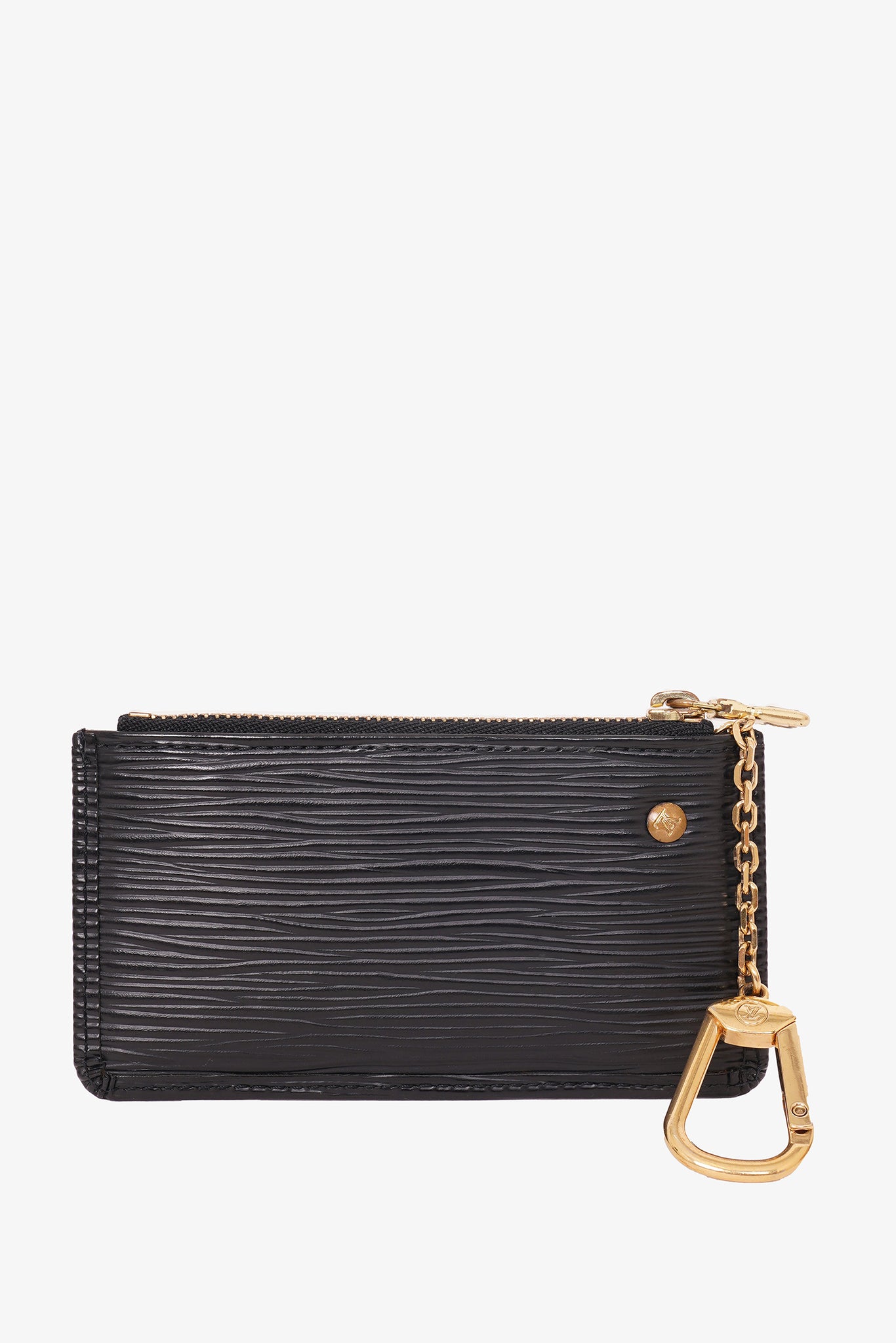 Louis Vuitton Black Epi Leather 'Twist' Wallet on Chain Gold