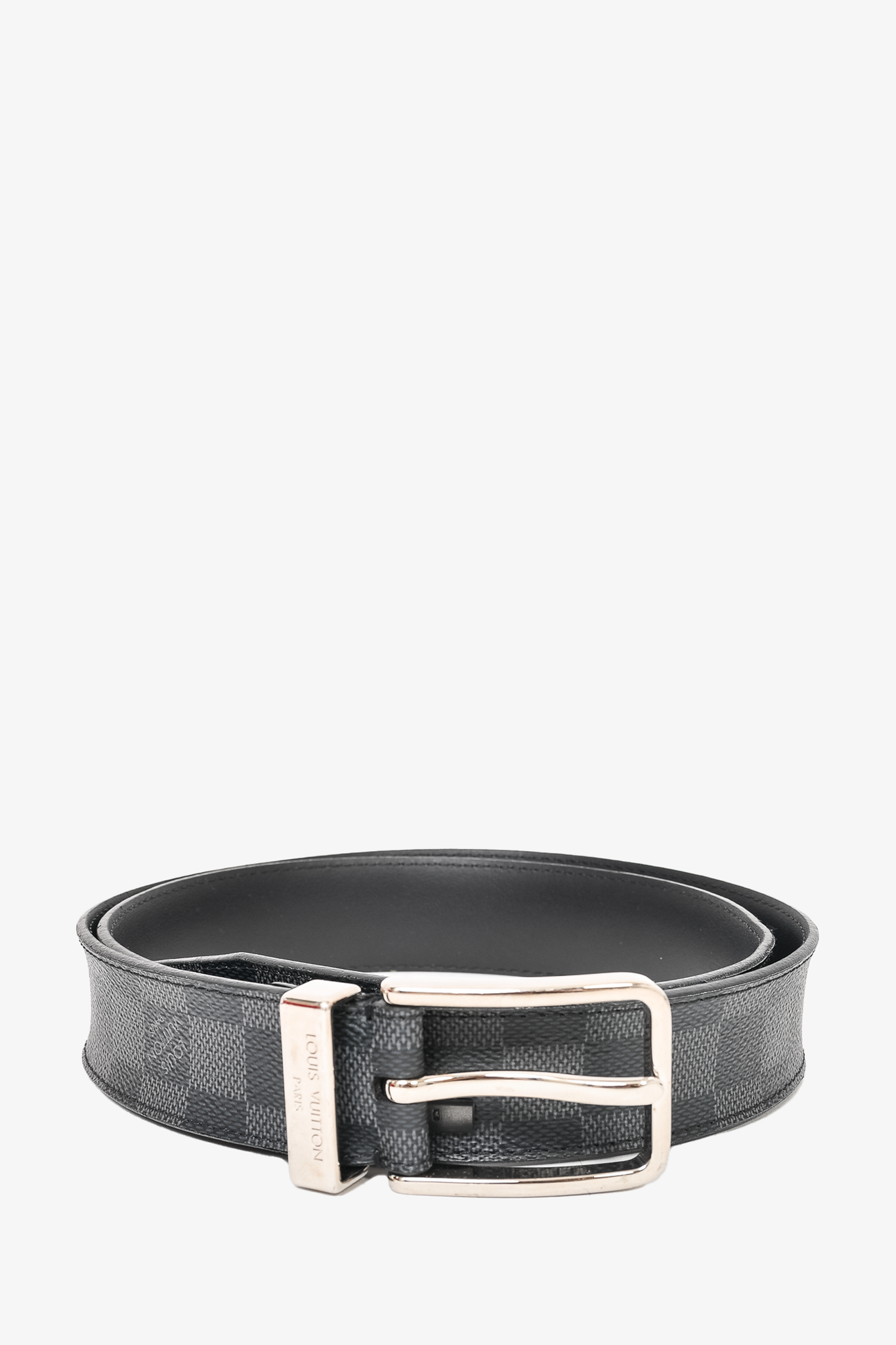 Louis Vuitton Inventeur Belt Damier Graphite  Black louis vuitton belt,  Louis vuitton accessories, Suede leather belt