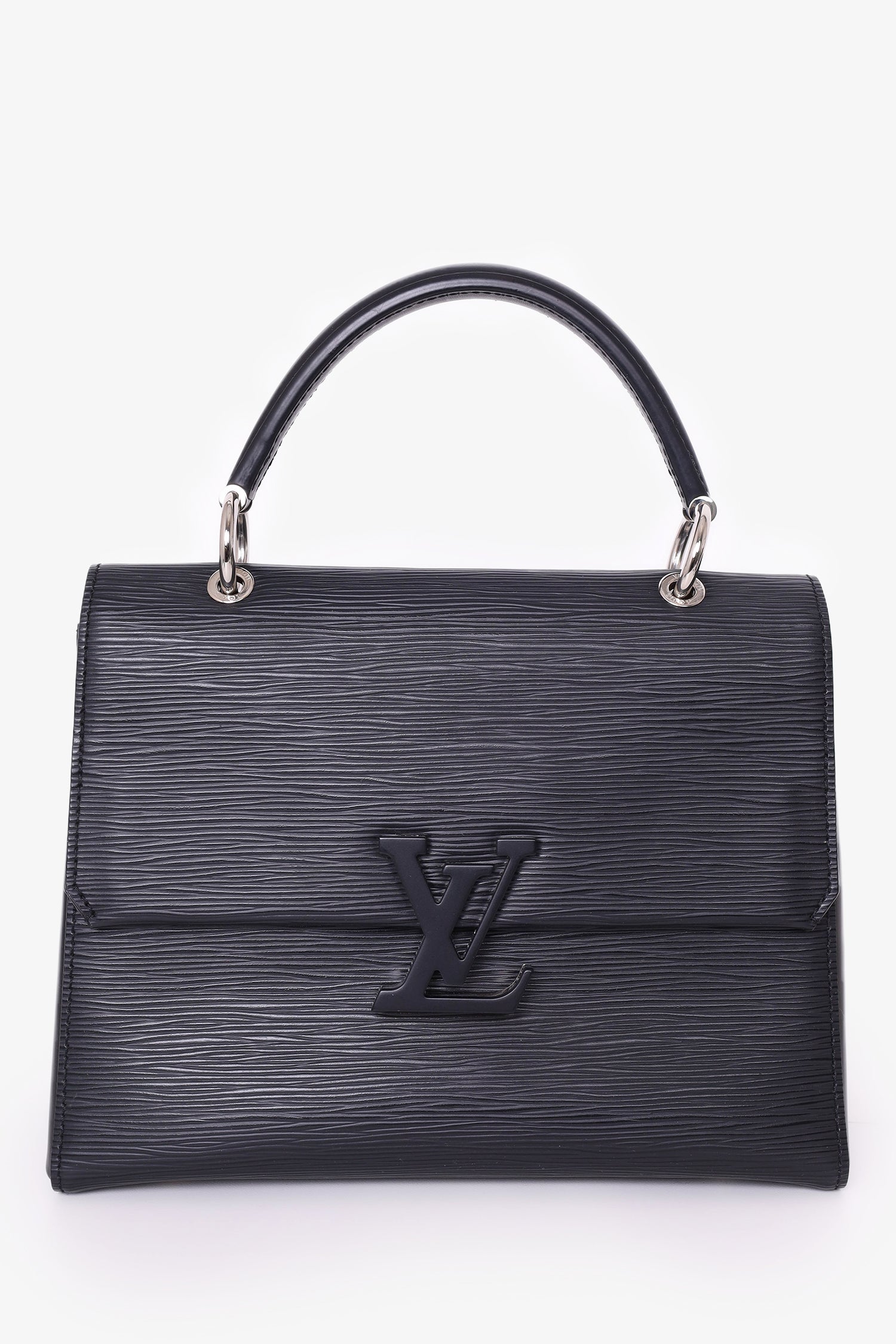 Image of Louis Vuitton 2019 Black Epi Leather Grenelle PM Top Handle with Strap