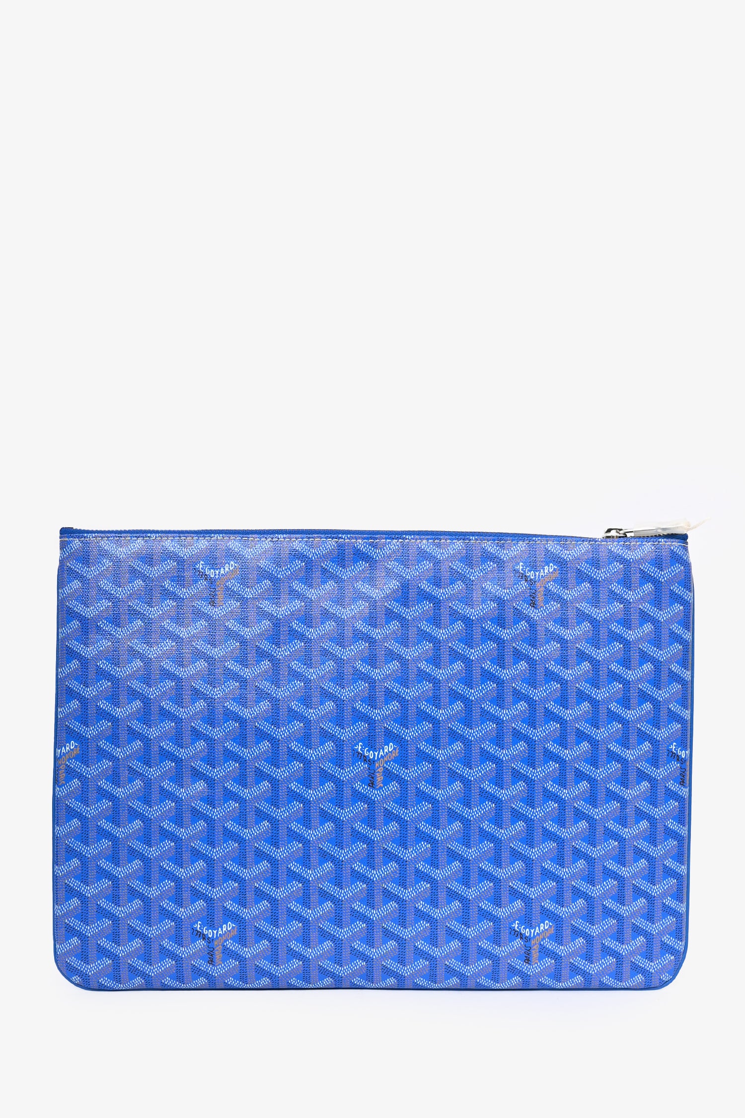 image of Goyard Senat Blue Canvas Zipped Pouch